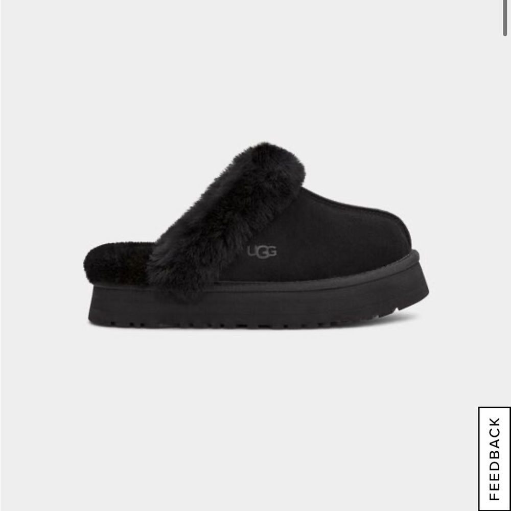 UGG black Disquette slippers w9